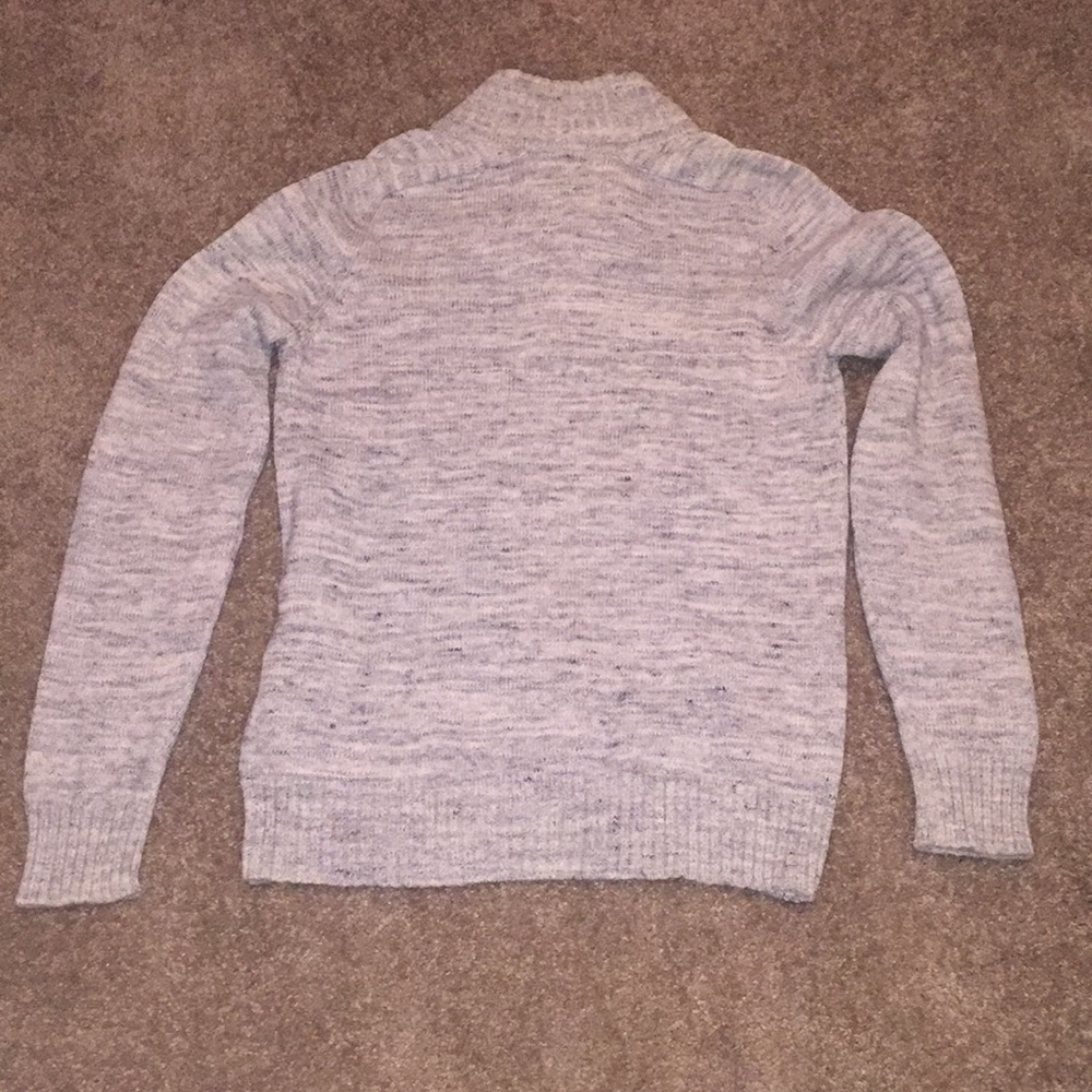 Gray 3-Buttoned Collared Sweater - image 2